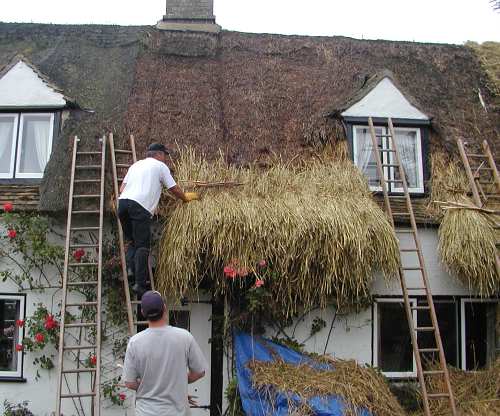 Thatching in Church Lane