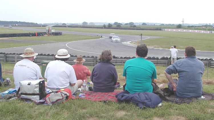 Watching the saloon cars