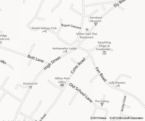 bing map of Milton