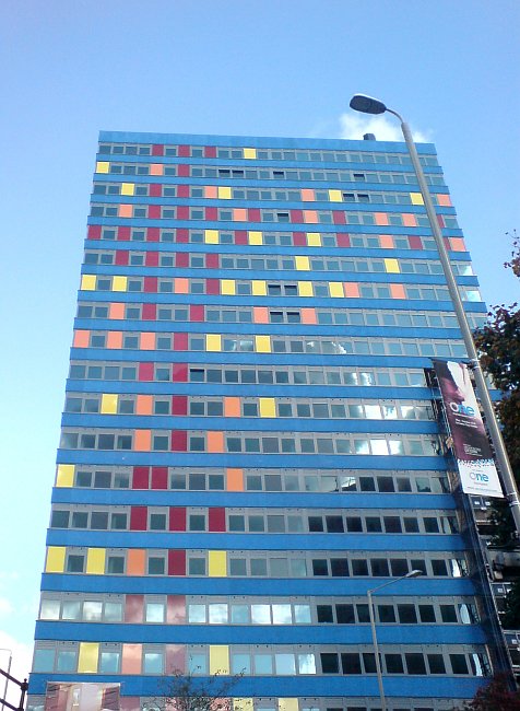 tower block in Leicester